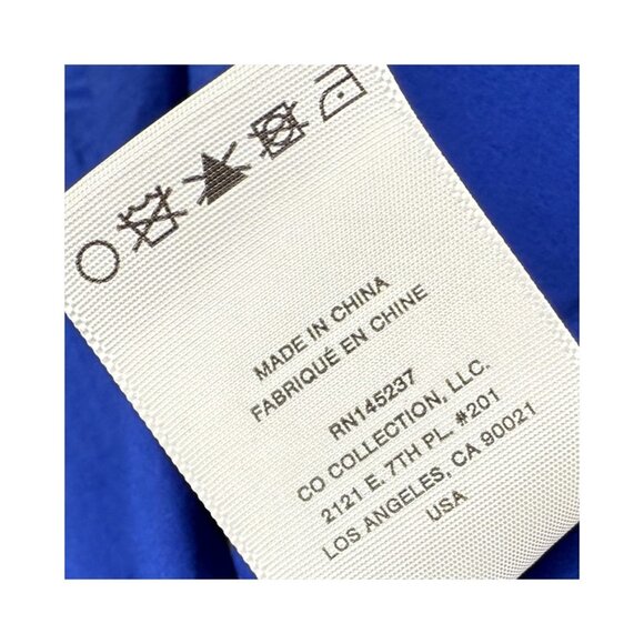 Co. Midi Length Blue Poplin Dress Size: XS - Picture 13 of 15